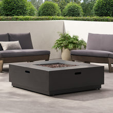 Load image into Gallery viewer, 39'' Square Iron Fire Pit - 50,000 BTU
