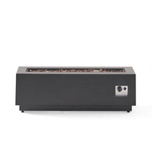 Load image into Gallery viewer, RECTANGULAT IRON FIRE PIT-50 000BTU WITH TANK HOLDER