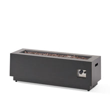 Load image into Gallery viewer, RECTANGULAT IRON FIRE PIT-50 000BTU WITH TANK HOLDER