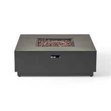 Load image into Gallery viewer, 39'' Square Iron Fire Pit - 50,000 BTU