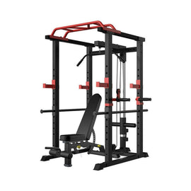 1000LBS Multi-Functional Barbell Rack Squat Power Cage With Weight Bench (SAK35822)