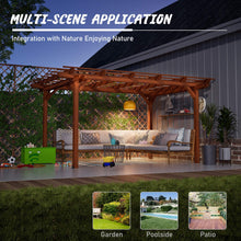 Load image into Gallery viewer, [10X12FT] Alora Premium Extra Large Outdoor Weather-Resistant Wooden Grape Pergola (SAK16278)