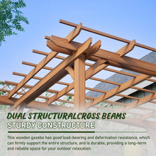 Load image into Gallery viewer, [10X12FT] Alora Premium Extra Large Outdoor Weather-Resistant Wooden Grape Pergola (SAK16278)
