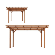 Load image into Gallery viewer, [10X12FT] Alora Premium Extra Large Outdoor Weather-Resistant Wooden Grape Pergola (SAK16278)