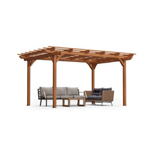 Load image into Gallery viewer, [10X12FT] Alora Premium Extra Large Outdoor Weather-Resistant Wooden Grape Pergola (SAK16278)