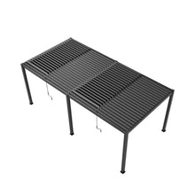 Load image into Gallery viewer, [10X19FT] Alora Premium Powder-Coated Aluminum Pergola With Adjustable Louvers (SAK78345)