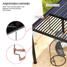 Load image into Gallery viewer, [10X19FT] Alora Premium Powder-Coated Aluminum Pergola With Adjustable Louvers (SAK78345)