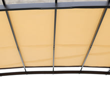 Load image into Gallery viewer, 12 x 9 Ft Outdoor Pergola Patio Gazebo,Retractable Shade Canopy,Steel Frame Grape Gazebo,Sunshelter Pergola for Gardens