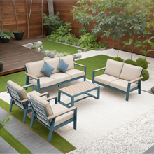 Load image into Gallery viewer, Ainfox Luxurious Aluminum Patio Furniture Set, For Indoor Outdoor