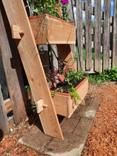 Load image into Gallery viewer, 3-Tier Vertical Cedar Standing Planter Box