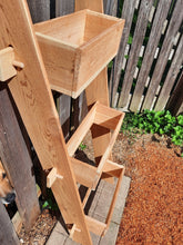 Load image into Gallery viewer, 3-Tier Vertical Cedar Standing Planter Box