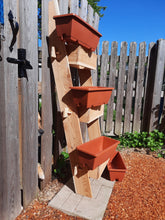 Load image into Gallery viewer, 3-Tier Vertical Cedar Standing Planter Box
