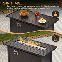 Load image into Gallery viewer, Eight Piece Outdoor Patio Furniture Set with Firepit