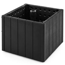 Load image into Gallery viewer, 2-in-1 Outdoor Umbrella Base Planter Patio Umbrella Stand with Flower Box-Black