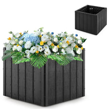 Load image into Gallery viewer, 2-in-1 Outdoor Umbrella Base Planter Patio Umbrella Stand with Flower Box-Black