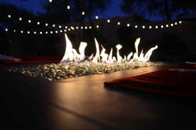 Load image into Gallery viewer, Entertainer Outdoor Fire Pit Table – 6 Ft with Fire Glass (LP/NG Compatible)