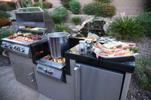 Load image into Gallery viewer, KoKoMo BBQ Island - 7'6" Outdoor Kitchen with 4-Burner Grill, Wok Burner &amp; Refrigerator