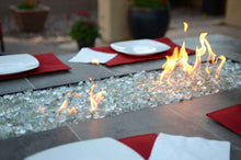 Load image into Gallery viewer, Entertainer Outdoor Fire Pit Table – 6 Ft with Fire Glass (LP/NG Compatible)