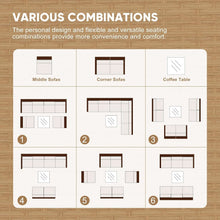 Load image into Gallery viewer, Seven Piece Wicker Patio Furniture Set with Cushions