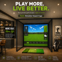 Load image into Gallery viewer, YUNIC Golf Driving Cage with Metal Frame and Simulator Impact Screen