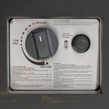 Load image into Gallery viewer, RECTANGULAT IRON FIRE PIT-50 000BTU WITH TANK HOLDER