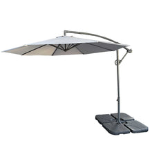 Load image into Gallery viewer, 10 Ft Offset Cantilever Patio Umbrella With Crank And Tilt Adjustment For Pool, Deck, And Garden - Gray