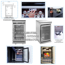 Load image into Gallery viewer, Castelle Flame Verona 44-Inch 6-Burner 85K BTU Stainless Steel Outdoor BBQ Kitchen Grill Island With Wine Cooler, Rotisserie Kit, And Storage Cabinets (SAK97105)