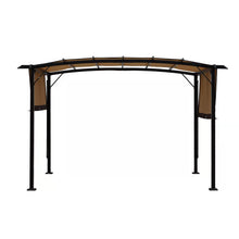 Load image into Gallery viewer, 12 x 9 Ft Outdoor Pergola Patio Gazebo,Retractable Shade Canopy,Steel Frame Grape Gazebo,Sunshelter Pergola for Gardens