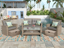 Load image into Gallery viewer, Set Of 4 Piece Outdoor Patio Furniture