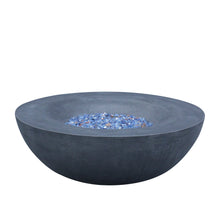 Load image into Gallery viewer, 42 Inch Outdoor Concrete Propane gas Fire Pit bowl in Dark Gray color