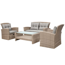Load image into Gallery viewer, Set Of 4 Piece Outdoor Patio Furniture