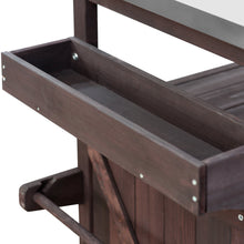 Load image into Gallery viewer, K&amp;K Outdoor Kitchen Island, Rolling Bar Cart &amp; Storage Cabinet