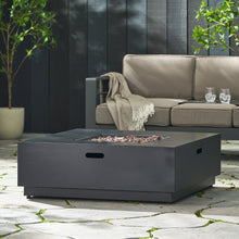 Load image into Gallery viewer, 39'' Square Iron Fire Pit - 50,000 BTU