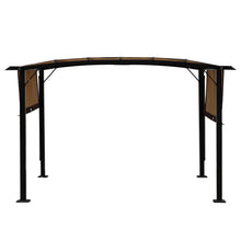 Load image into Gallery viewer, 12 x 9 Ft Outdoor Pergola Patio Gazebo,Retractable Shade Canopy,Steel Frame Grape Gazebo,Sunshelter Pergola for Gardens