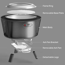 Load image into Gallery viewer, Fireside Pluto R29 Outdoor Fire Pit  - Painted Black