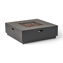 Load image into Gallery viewer, 39'' Square Iron Fire Pit - 50,000 BTU