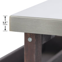 Load image into Gallery viewer, K&amp;K Outdoor Kitchen Island, Rolling Bar Cart &amp; Storage Cabinet