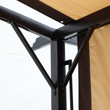 Load image into Gallery viewer, 12 x 9 Ft Outdoor Pergola Patio Gazebo,Retractable Shade Canopy,Steel Frame Grape Gazebo,Sunshelter Pergola for Gardens
