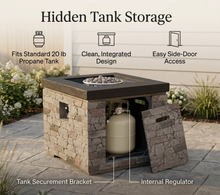 Load image into Gallery viewer, 32-Inch Outdoor Fire Pit Table