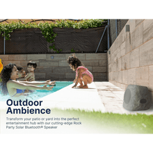 Load image into Gallery viewer, Emerson Rock Party Solar Multicolor LED Bluetooth Outdoor Speaker