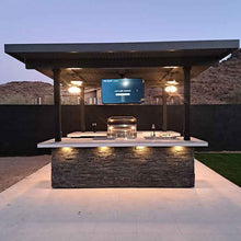 Load image into Gallery viewer, KoKoMo Big Island Sports Bar Outdoor Kitchen Grill – Dual 55” TVs + Built-In BBQ