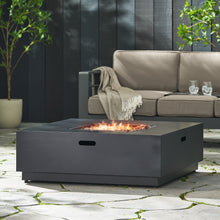 Load image into Gallery viewer, 39'' Square Iron Fire Pit - 50,000 BTU