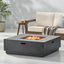 Load image into Gallery viewer, 39'' Square Iron Fire Pit - 50,000 BTU