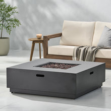 Load image into Gallery viewer, 39'' Square Iron Fire Pit - 50,000 BTU
