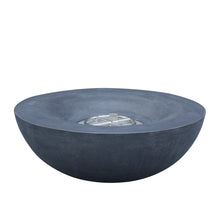 Load image into Gallery viewer, 42 Inch Outdoor Concrete Propane gas Fire Pit bowl in Dark Gray color
