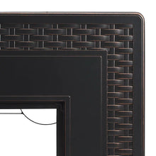 Load image into Gallery viewer, Albany 44" Rectangular Woven Aluminum Convertible Gas Fire Pit Table