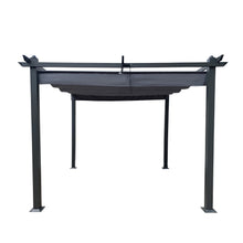 Load image into Gallery viewer, 10x10 Ft Outdoor Patio Retractable Pergola With Canopy Sunshelter Pergola for Gardens,Terraces,Backyard,Gray