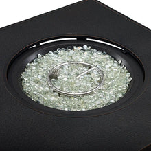 Load image into Gallery viewer, Clayton 40" Round Hammered Aluminum Convertible Gas Fire Pit Table