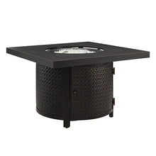 Load image into Gallery viewer, Clayton 40" Round Hammered Aluminum Convertible Gas Fire Pit Table
