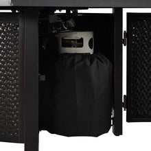 Load image into Gallery viewer, Clayton 40" Round Hammered Aluminum Convertible Gas Fire Pit Table